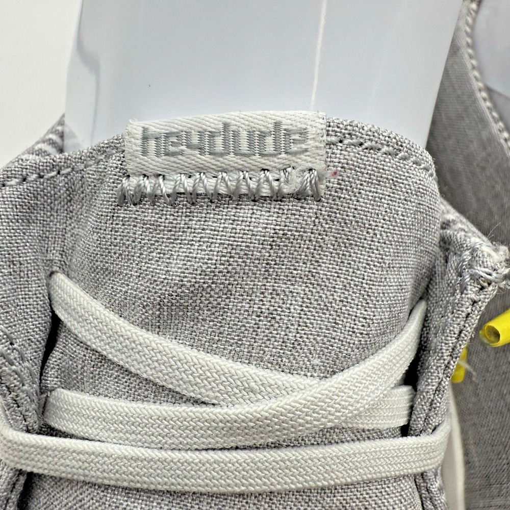 Hey Dude Wendy  Shoes Grey Lines 7 Casual Loafer Slip On Beach Lightweight Vaca - Picture 5 of 10